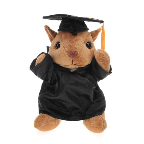 Graduation Stuffed Animal Squirrel 12"