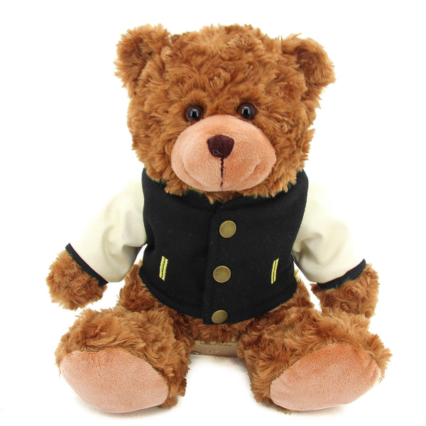 Mocha Bear 11" with 5 Varsity Jacket