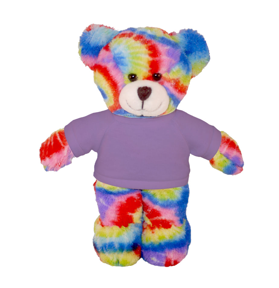 Personalized Tie-dye Bear 12"