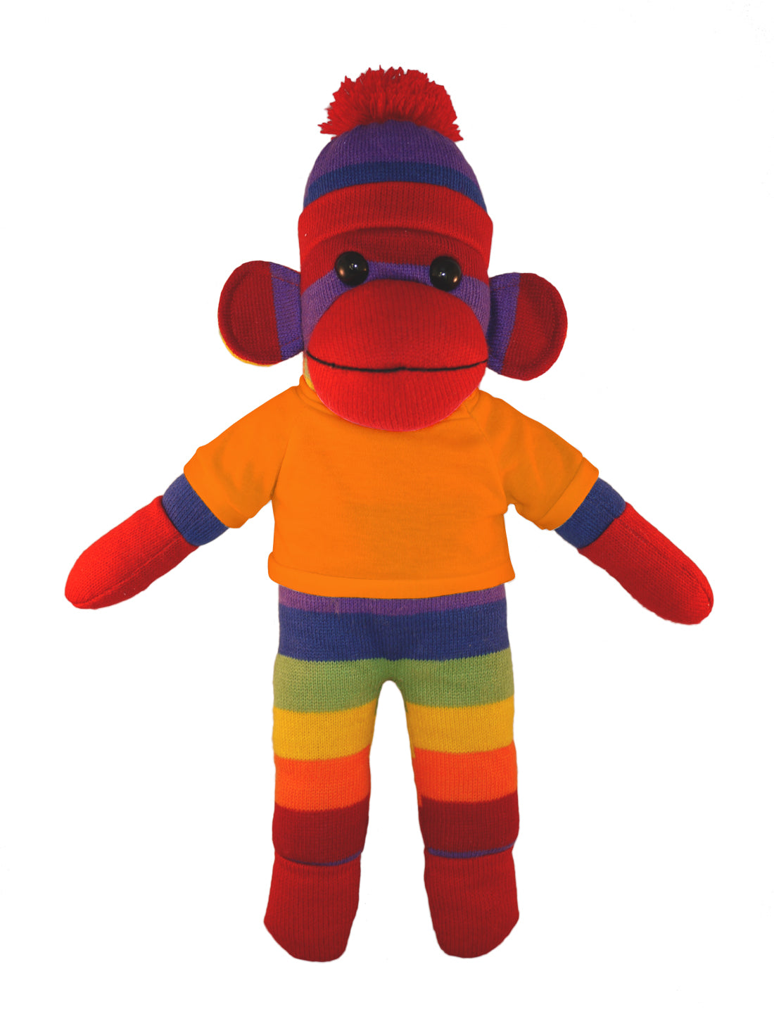 Floppy Rainbow Sock Monkey Tee 10"