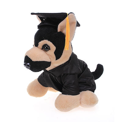 German Shephard Plush Stuffed Animal Toys with Box for Graduation Day—Personalized